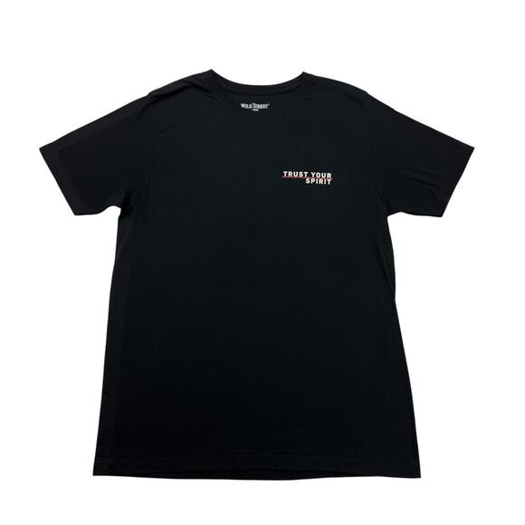 Wild Turkey Bourbon Shirt Mens Large L Black Trust Your Spirit Short Sleeve - Picture 1 of 8